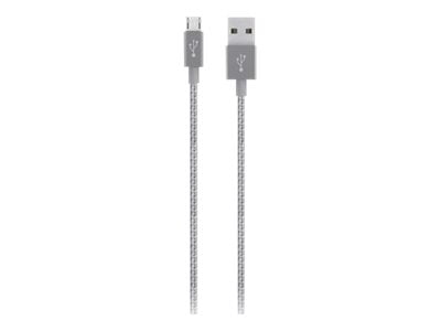 Belkin Mixit 1.2M Grey USB A to Micro USB Cable - F2CU012bt04-GRY