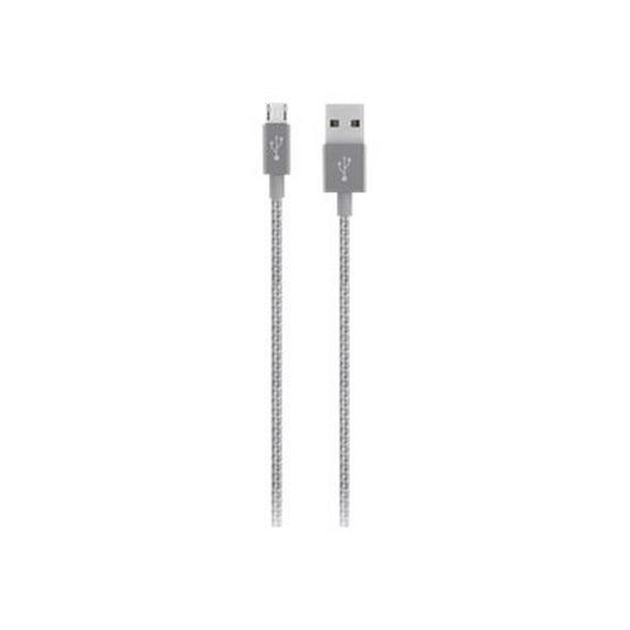 Belkin Mixit 1.2M Grey USB A to Micro USB Cable - F2CU012bt04-GRY