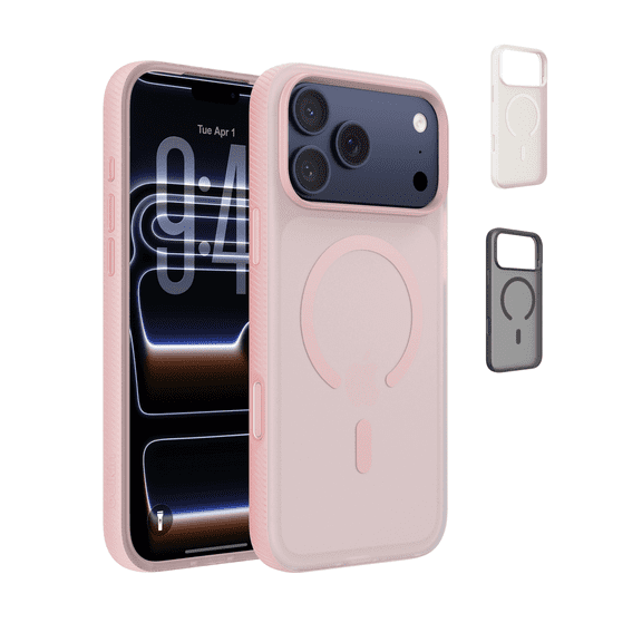 Belkin for iPhone 17 Pro Max Case, Grip, MagSafe Compatible w/Anti-Scratch & Anti-Yellowing Coating, Touch Sensitive Camera Control - Military Grade, Anti-Slip, Magnetic, Shockproof, Protective