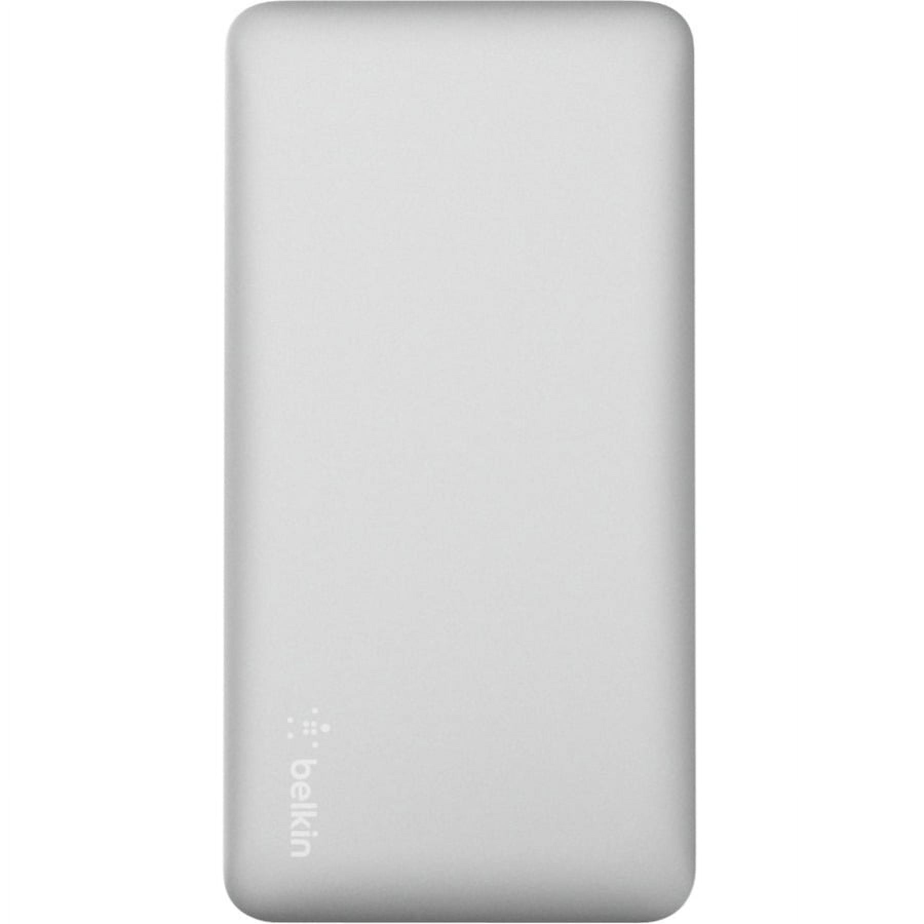 Belkin Pocket Power 5K Portable Charger with Micro USB Cable, Silver