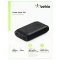 thumbnail image 1 of Belkin Portable Power Bank Charger 10K with USB-C and Dual USB Ports - Black, 1 of 4