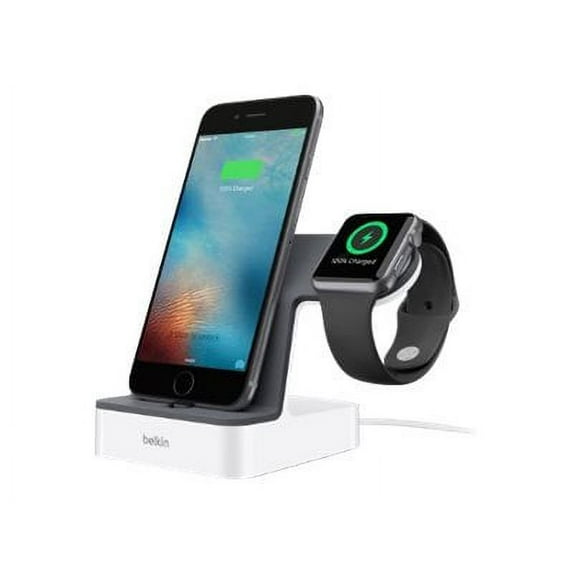 Belkin PowerHouse - Charging stand + AC power adapter - 3.4 A - 2 output connectors (Lightning, magnetic)