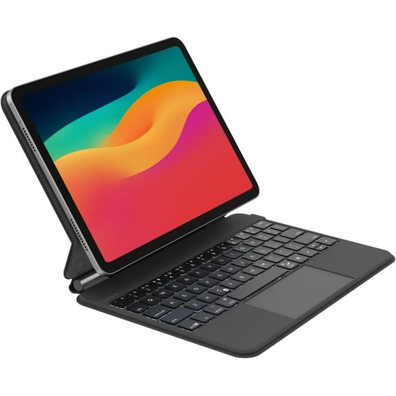 Belkin Pro Keyboard Case w/Magnetic Stand, Backlit Bluetooth Keyboard, Multi-Gesture Controls, Magnetic Apple Pencil Storage Compatibility, & Multimedia Keys for iPad Pro 11" (M4) - Black