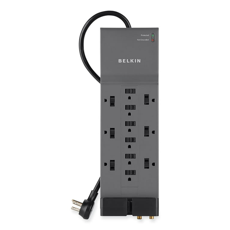 Professional Series SurgeMaster Surge Protector, 12 AC Outlets, 8 ft Cord, 3,780 J, Dark Gray Professional Series SurgeMaster Surge Protector, 12 AC Outlets, 8 ft Cord, 3,780 J, Dark Gray