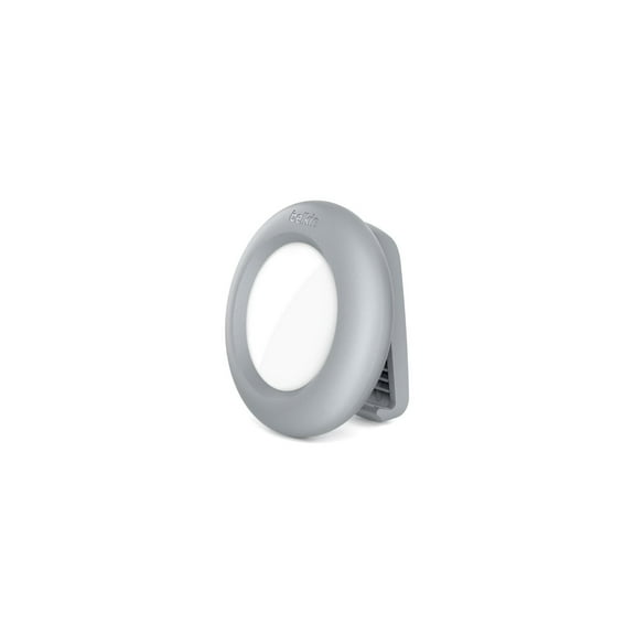 Belkin - Protective enclosure for anti-loss Bluetooth tag - with clip - light gray - for Apple AirTag