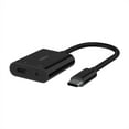 thumbnail image 1 of Belkin RockStar 3.5mm Audio with USB-C Charge Adaptor Included, USB-C Audio Adaptor Compatible with iPad Pro, Galaxy, Note, Google Pixel, LG G6, Sony Xperia, OnePlus and More - Black, 1 of 6