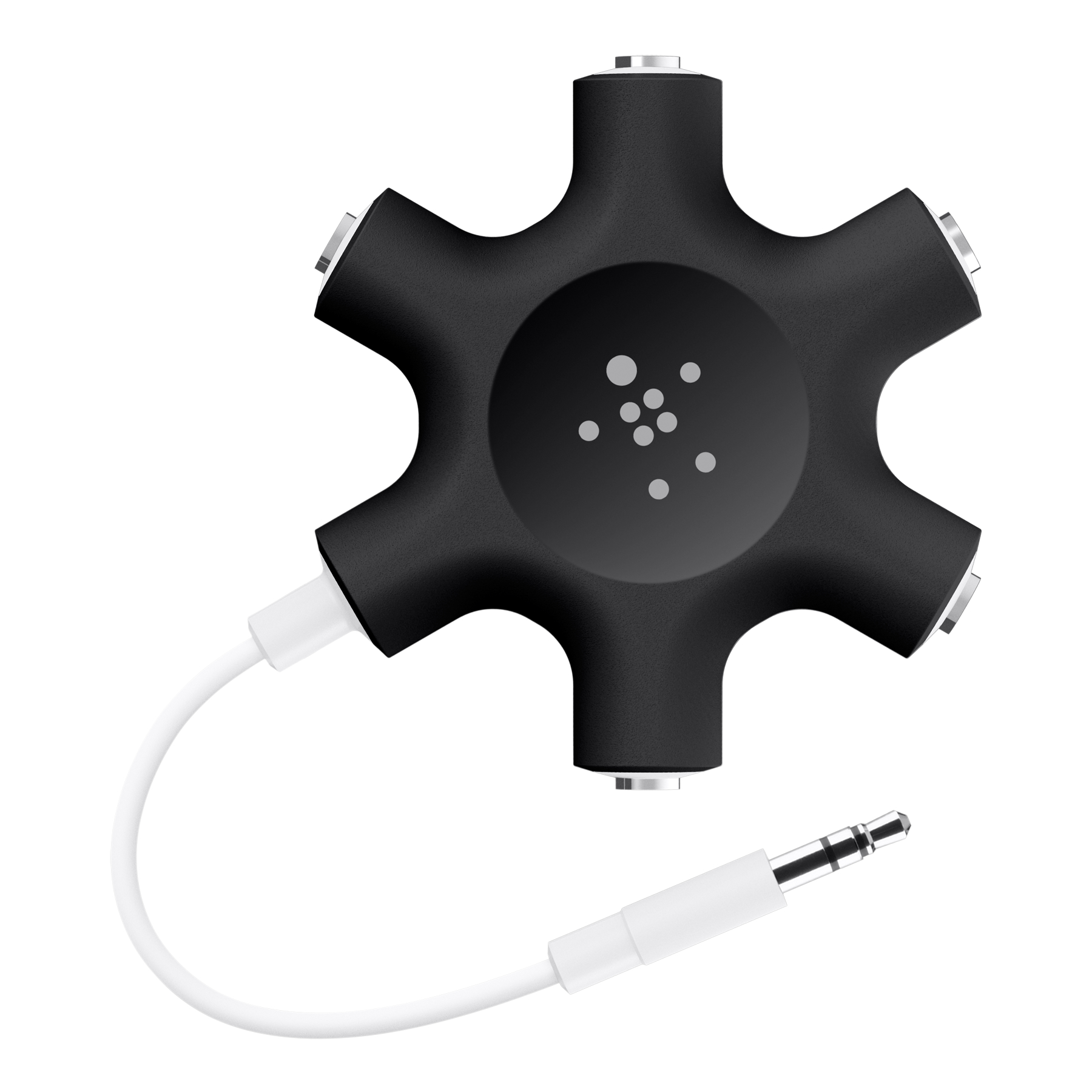 Belkin Rockstar 5-Jack Multi Headphone Audio Splitter - Headphone Splitter Designed To Connect Up To 5 Devices For Classrooms, Audio Mixing & Shared Experiences - For iPhone, iPad & More - image 1 of 5
