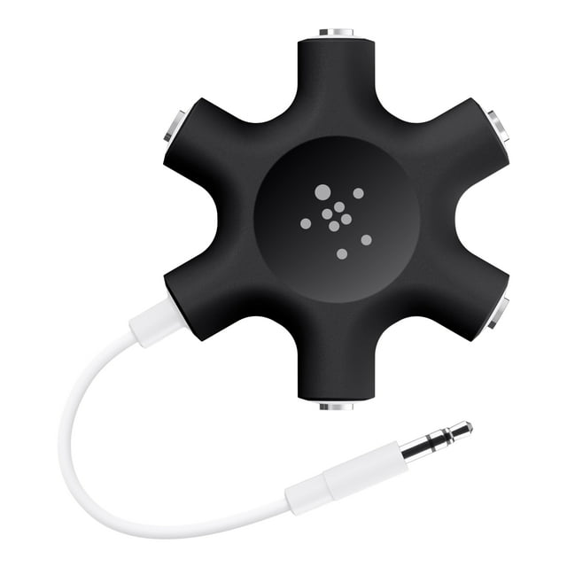 Belkin Rockstar 5-Jack Multi Headphone Audio Splitter - Headphone Splitter Designed To Connect Up To 5 Devices For Classrooms, Audio Mixing & Shared Experiences - For iPhone, iPad & More