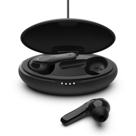 Belkin SOUNDFORM Wireless Earbuds, Soundform True Wireless Bluetooth Earbuds, Black
