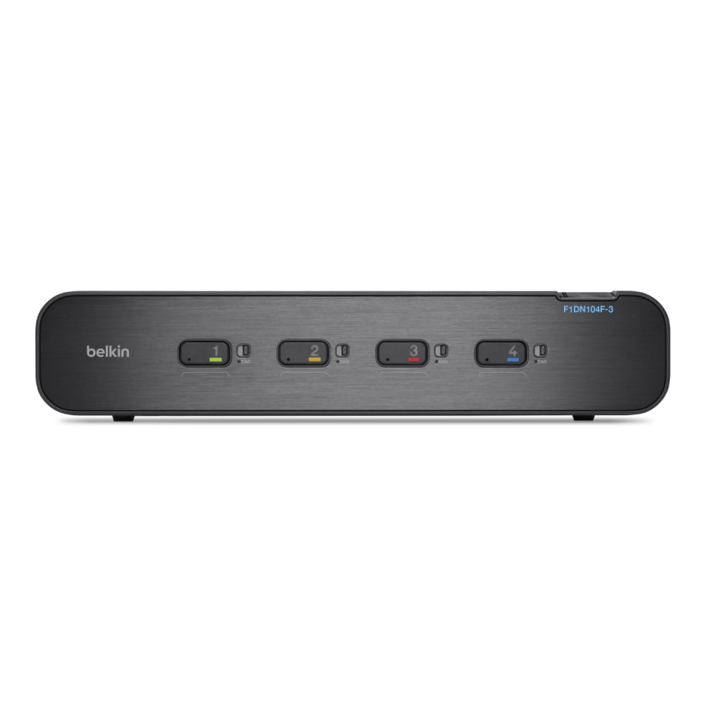 Belkin OmniView Secure 4-Port KVM Switch - NIAP Approved For Multi-Computer Control