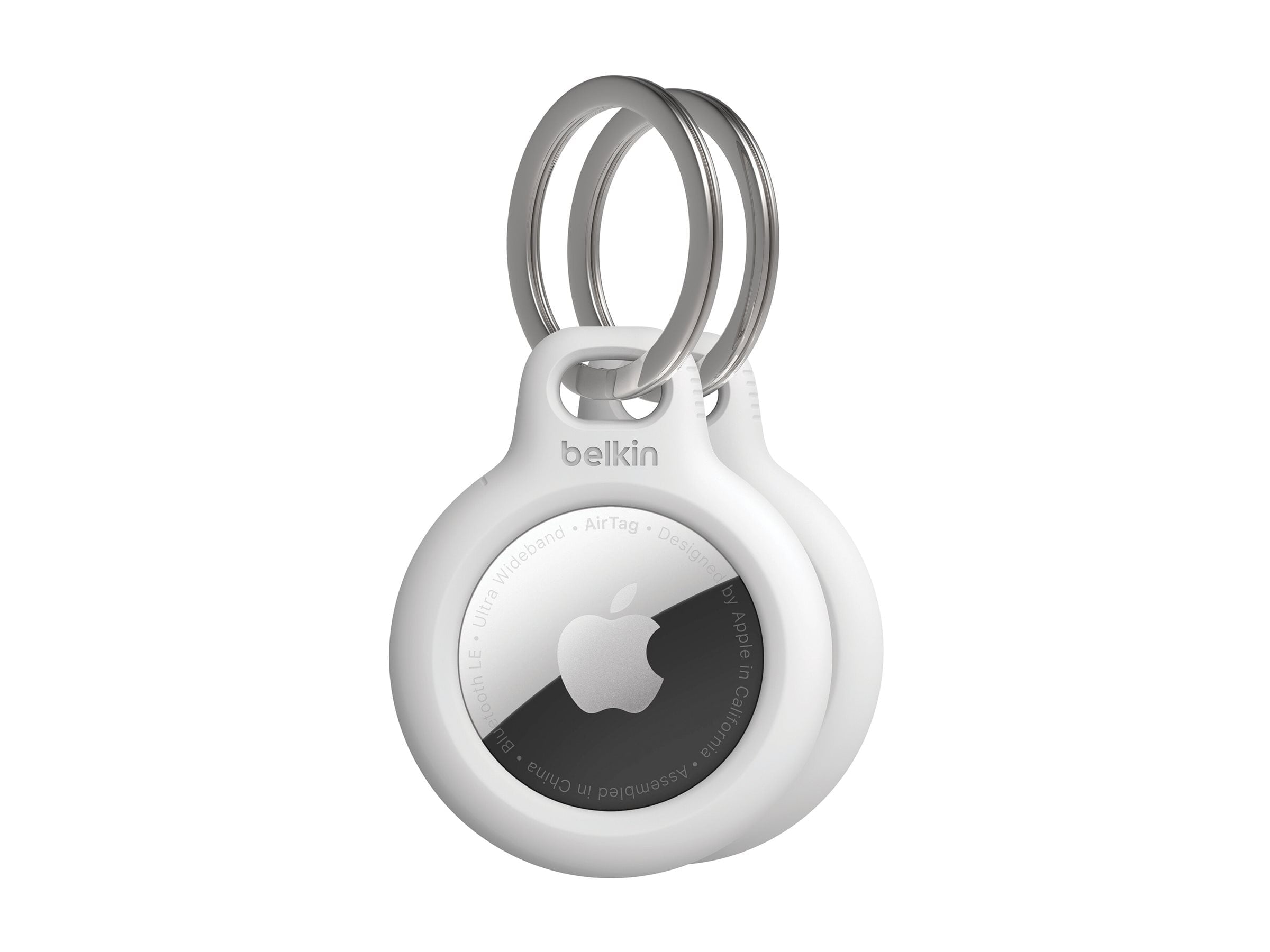 Secure Holder - Case for airtag - white (pack of 2) - for Apple AirTag