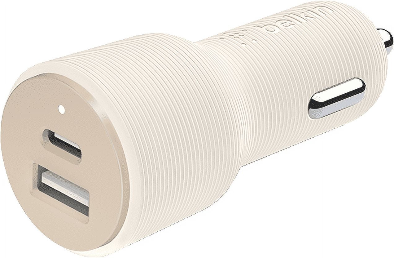 Belkin Signature Edition 30W Power Delivery Car Charger Type C and USB A White