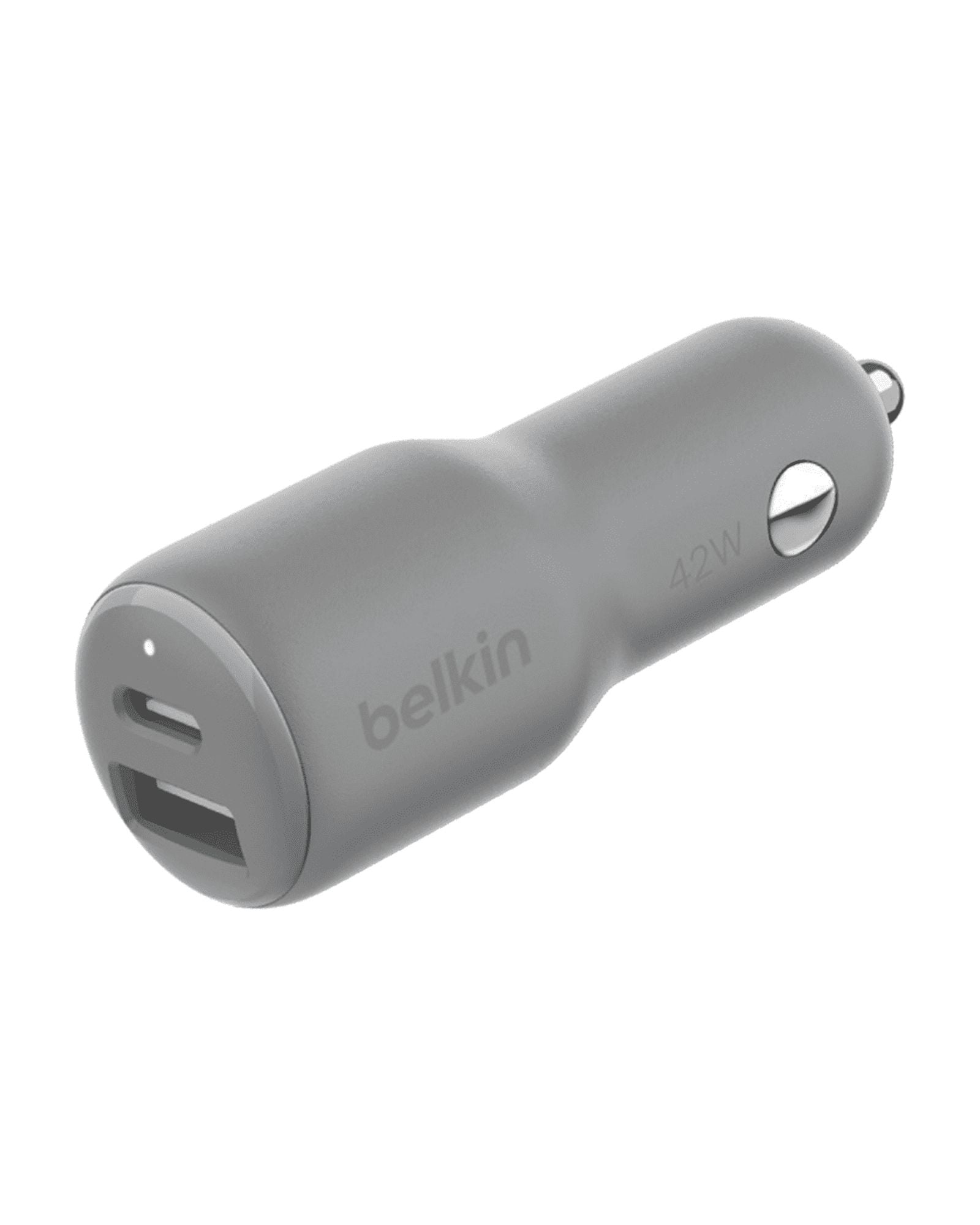 Belkin BoostCharge 42-Watt Dual Port Fast Car Charger w/30W USB-C & 12W USB-A Ports for iPhone 16, 16 Pro, Galaxy S25, S