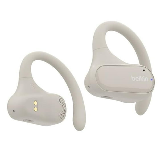 Belkin Sound Form Clear Fit Open-Ear Wireless Earbuds, Sand