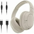 thumbnail image 1 of Belkin SoundForm Isolate Bluetooth Over-Ear Headphones - Hybrid Active Noise Cancelling Headphones - Wireless w/ 60H Playtime, Fast Charging & CloudCushion Ear Cups for Travel, Home, or Office - Sand, 1 of 8