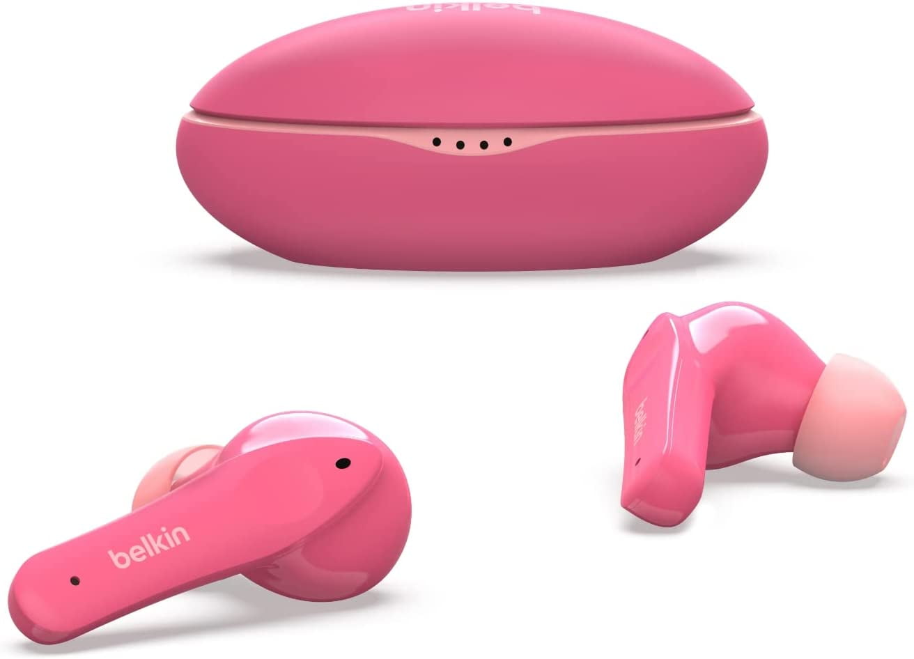 Belkin SoundForm Nano Bluetooth Earbuds for Kids with Built in Microphone Kids Bluetooth Wireless Earbuds Bluetooth Earbuds for iPhone iPad Galaxy More Pink Walmart