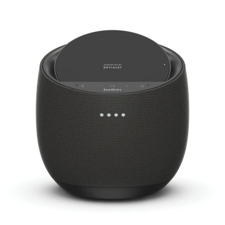 Belkin - SoundForm Elite Hi-Fi Smart Speaker + Wireless Charger with Google Assistant - Black