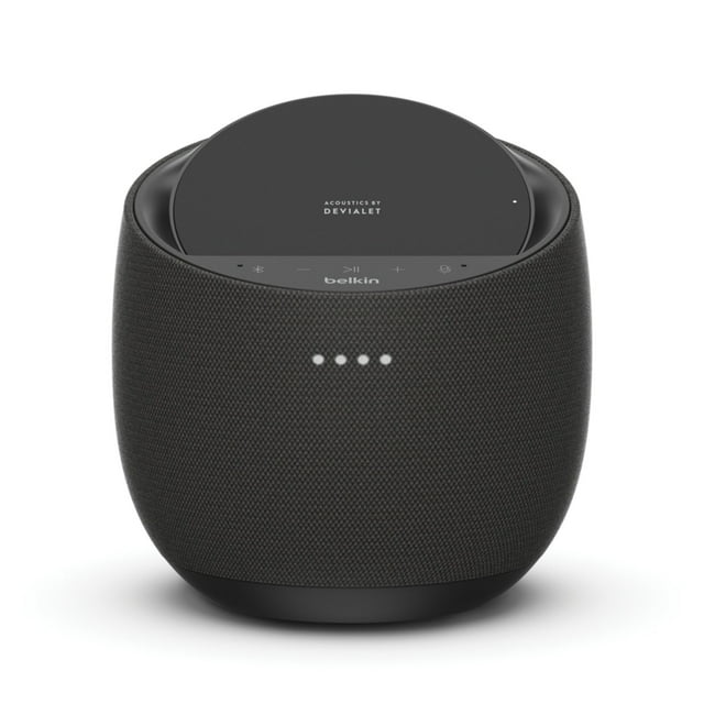 Belkin Soundform Elite Portable Bluetooth Speaker with Google Assistant and Wireless Phone Charger, Black