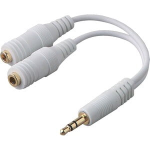 Belkin Speaker And Headphone Splitter, White