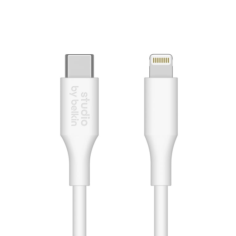 Belkin Studio USB-C Cable with Lightning connector 5' , White