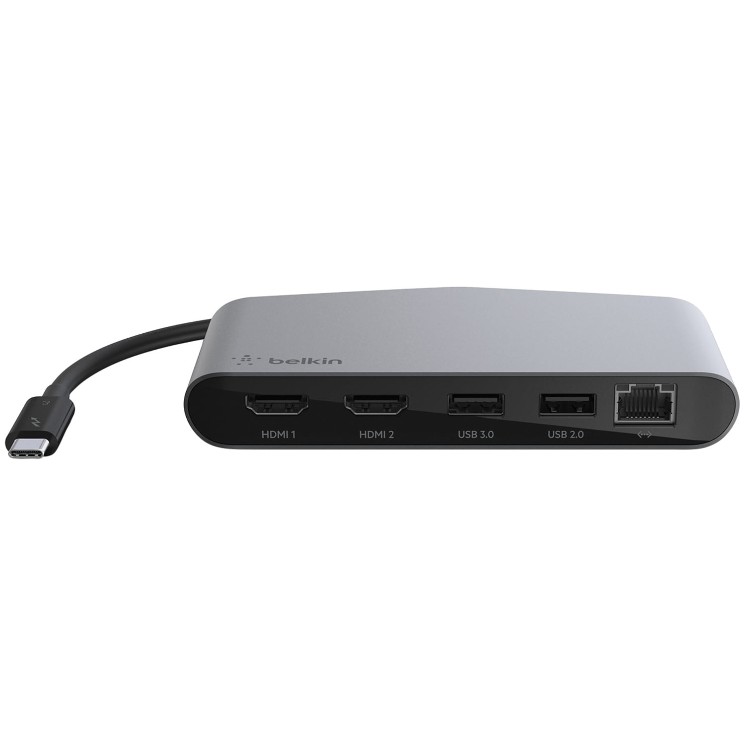 Belkin USB-C Dock - Thunderbolt 3, Dual 4K, 40Gbps, Ethernet, For