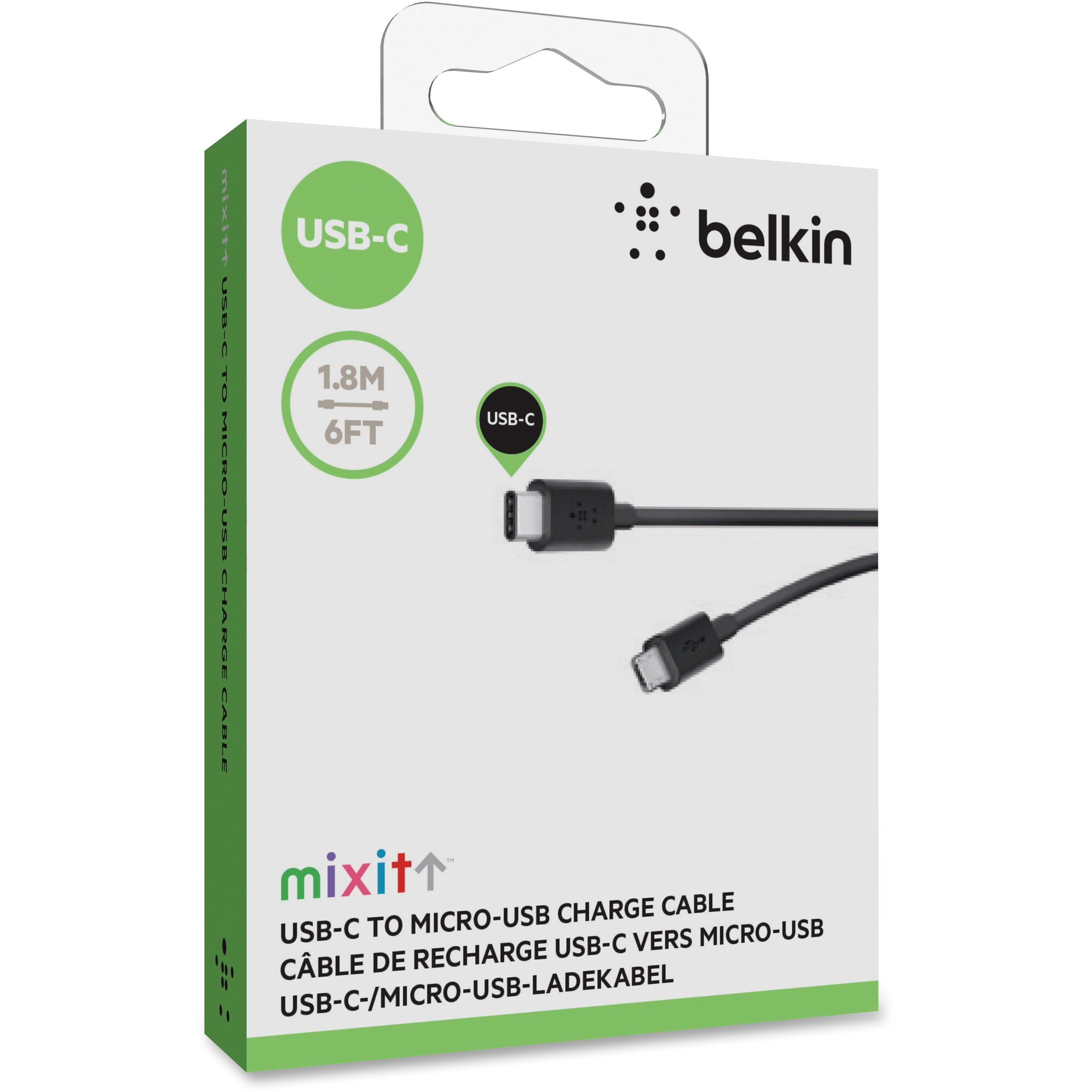 Belkin USB-C 2.0 to microUSB Charge and Sync Cable, 6\'