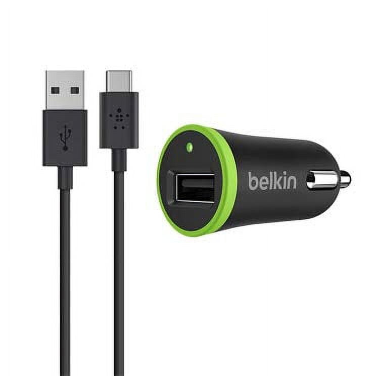 Belkin USB-C 6ft + Car Charger 10W - Black
