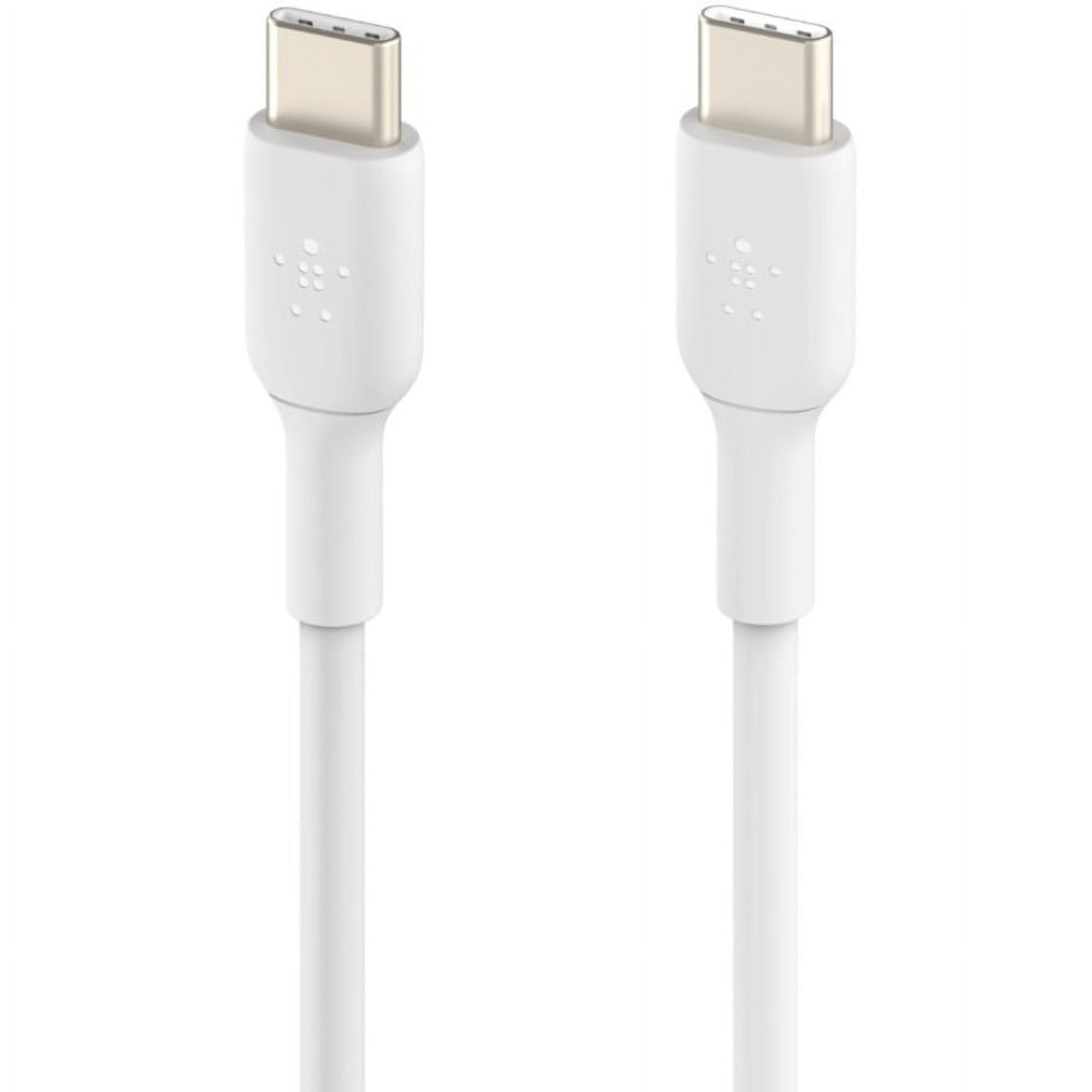 Belkin BoostCharge USB-C to USB-C Cable (1M/3.3ft) for iPhone 16, iPhone 16 Pro, Samsung Galaxy S25, S24, Pixel 9 & 8, iPad Pro, Nintendo Switch 2, Carplay & More  White