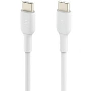 Belkin BoostCharge USB-C to USB-C Cable (1M/3.3ft) for iPhone 16, iPhone 16 Pro, Samsung Galaxy S25, S24, Pixel 9 & 8, iPad Pro, Nintendo Switch 2, Carplay & More – White