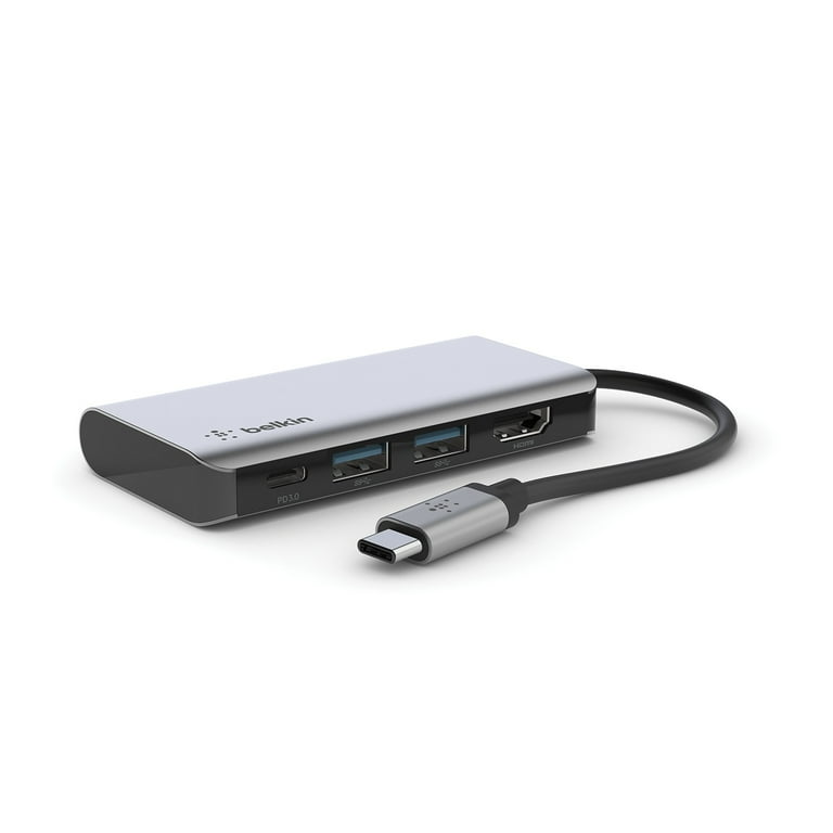 Belkin 4-Port USB Type-C Hub with Gigabit Ethernet  - Best Buy