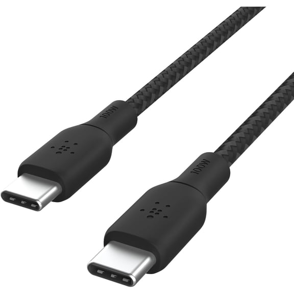 Belkin BoostCharge USB-C to USB-C Cable, 100W PD, 10ft Fast Charging for iPhone 16, MacBook, Galaxy S25, Pixel, Nintendo Switch 2 & More Black