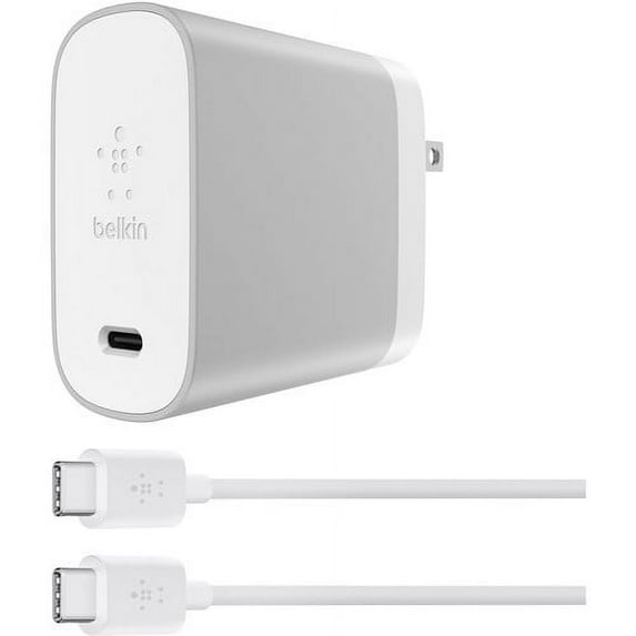 Belkin USB Type-C 45W Home Charger with USB Type-C Cable (Silver)