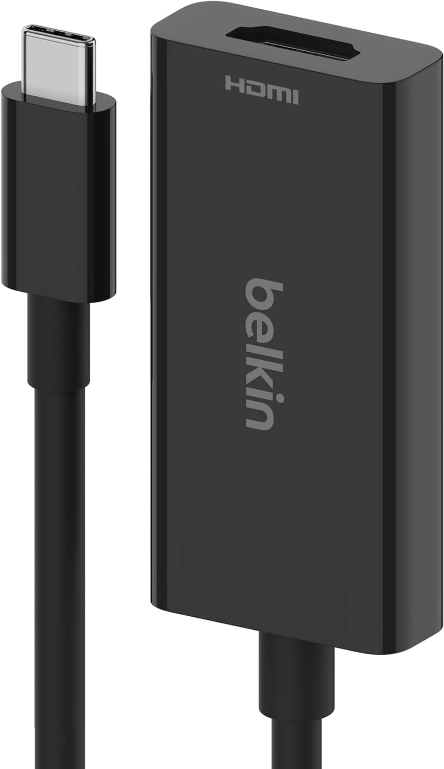 Free Shipping! Belkin USB Type C to HDMI 2.1 Adapter, Tethered