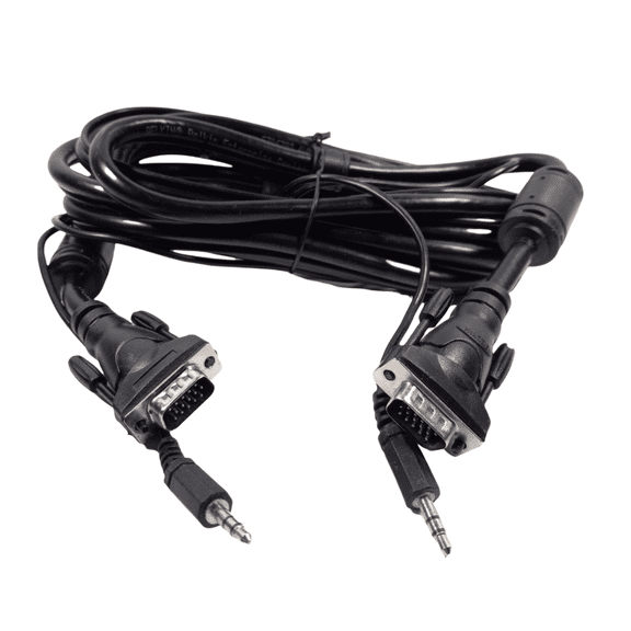 Belkin - VGA Cable 15-Pin HD & 3.5mm Jack Stereo Audio Cable