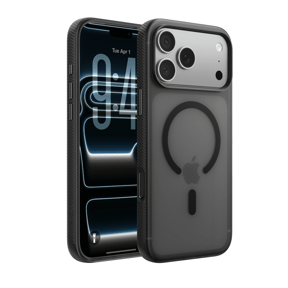 Belkin for iPhone 17 Pro Case, Grip, MagSafe Compatible w/Anti-Scratch & Anti-Yellowing Coating, Touch Sensitive Camera Control - Military Grade, Anti-Slip, Magnetic, Shockproof, Protective-Black