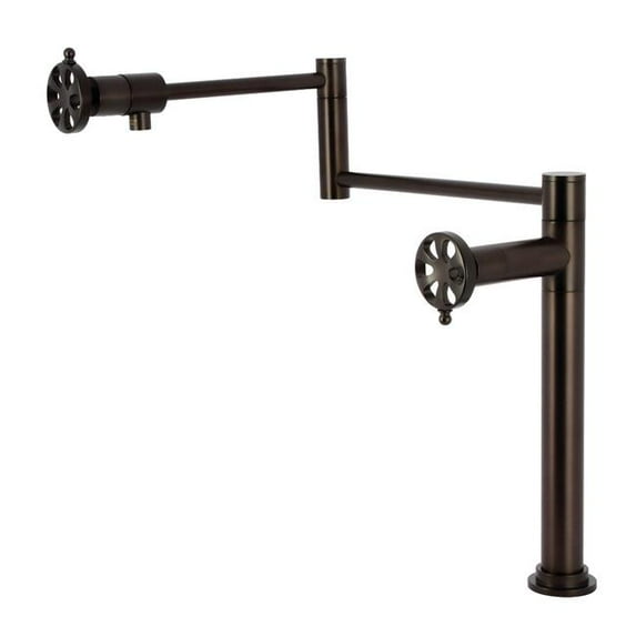 Belknap Deck Mount Pot Filler Faucet, Oil Rubbed Bronze