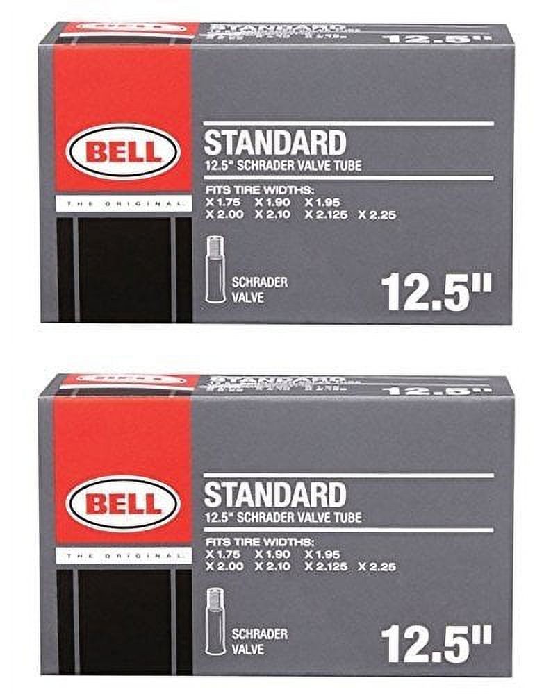 Bell 12-1/2-inch Universal Inner Tube, Width Fit Range 1.75-inch to 2.25-inch, Black - 2 Pack - image 1 of 3