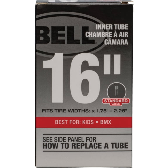 Bell 16-Inch Universal Inner Tube, 16" x 1.75-2.25", Schrader Valve