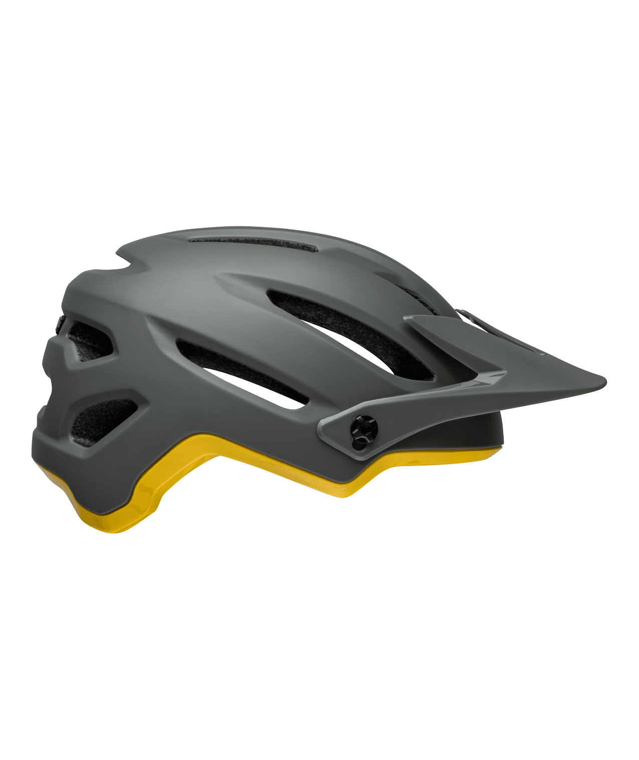 Bell 4Forty Mips Adult Mountain Bike Helmet - Matte/Gloss Gray/Yellow - Size M (55–59 cm)