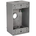 thumbnail image 1 of Bell Outdoor Aluminum Weatherproof Outlet Box - 1 Gang, Gray, 1 of 4