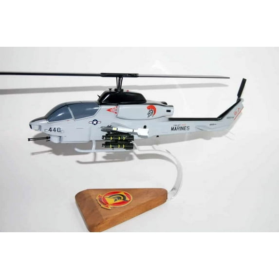 Bell® AH-1W SuperCobra, HMLAT-303 Atlas,16" Mahogany Scale Model