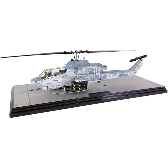 Bell AH-1W Whiskey Cobra Attack Helicopter (NTS Exhaust Nozzle) U.S Marine Corps, Squadron 167, 9/11 Tribute, Camp Bastion, Afghanistan December 2012 1/48 Diecast Model Forces of Valor FOV-820004A-2