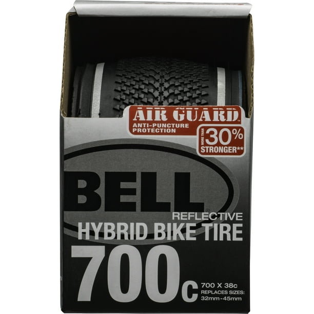 Bell Air Guard Hybrid Reflective Bike Tire, 700c x 3245, Black