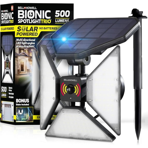 Faretto Solare Bell+Howell Bionic Flood | 108 LED Con Sensore Di Movimento E Telecomando