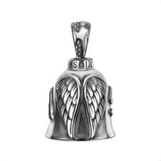 Bell Angel Wing Knight Bell Letters Keychain Motorcycle Bike Riding Guardian Bell