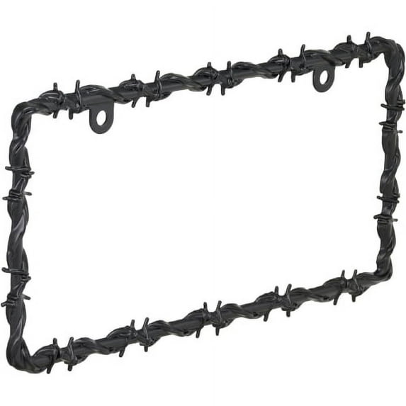 Bell Automotive 22-1-46565-8 Black Barbed Wire License Plate Frame