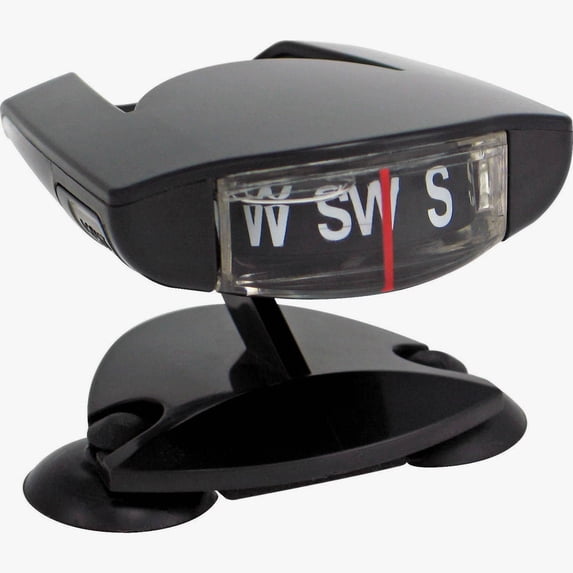 Bell Automotive Suction Cup Compass, 2 in, Black
