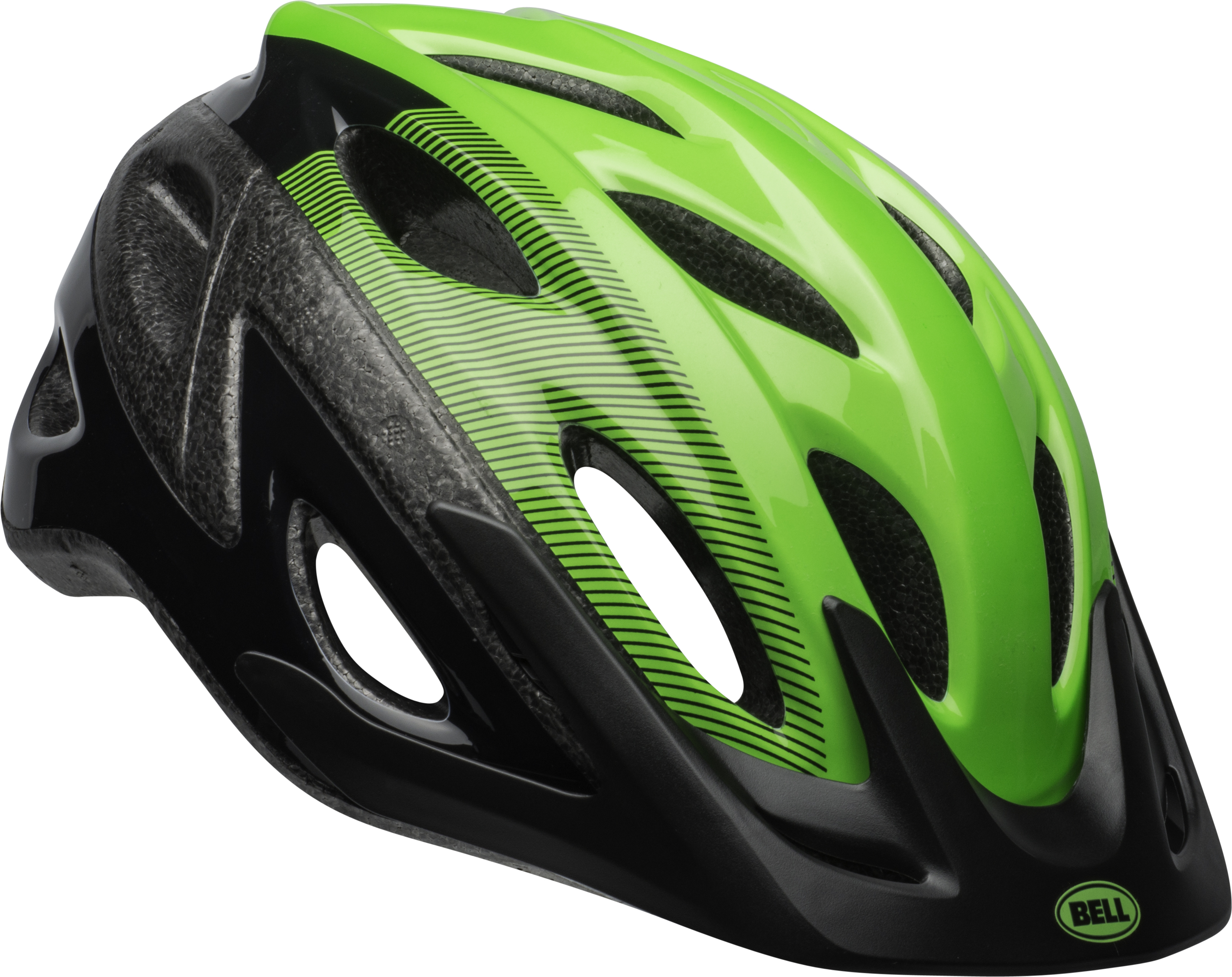 Bell Axle Bike Helmet, Black/Green, Adult 14+ (54-61cm) - image 1 of 9