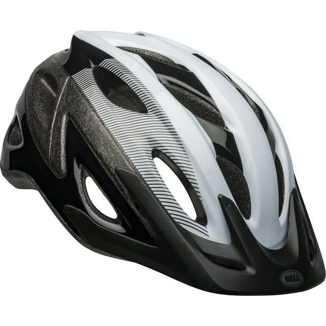 Bell Axle Bike Helmet, Black/White, Adult 14+ (5461cm)