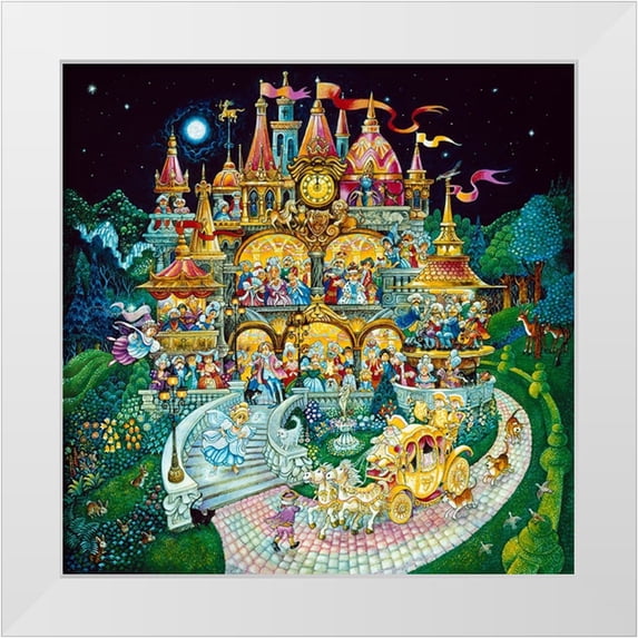 Bell, Bill 12x12 White Modern Wood Framed Museum Art Print Titled - Cinderella